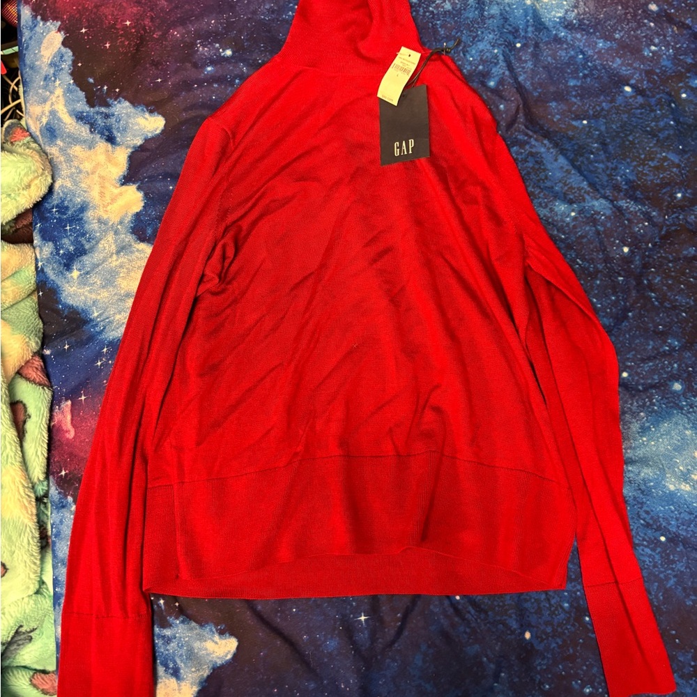 GAP Women’s Red Oversized Turtleneck Sweater Size Large!